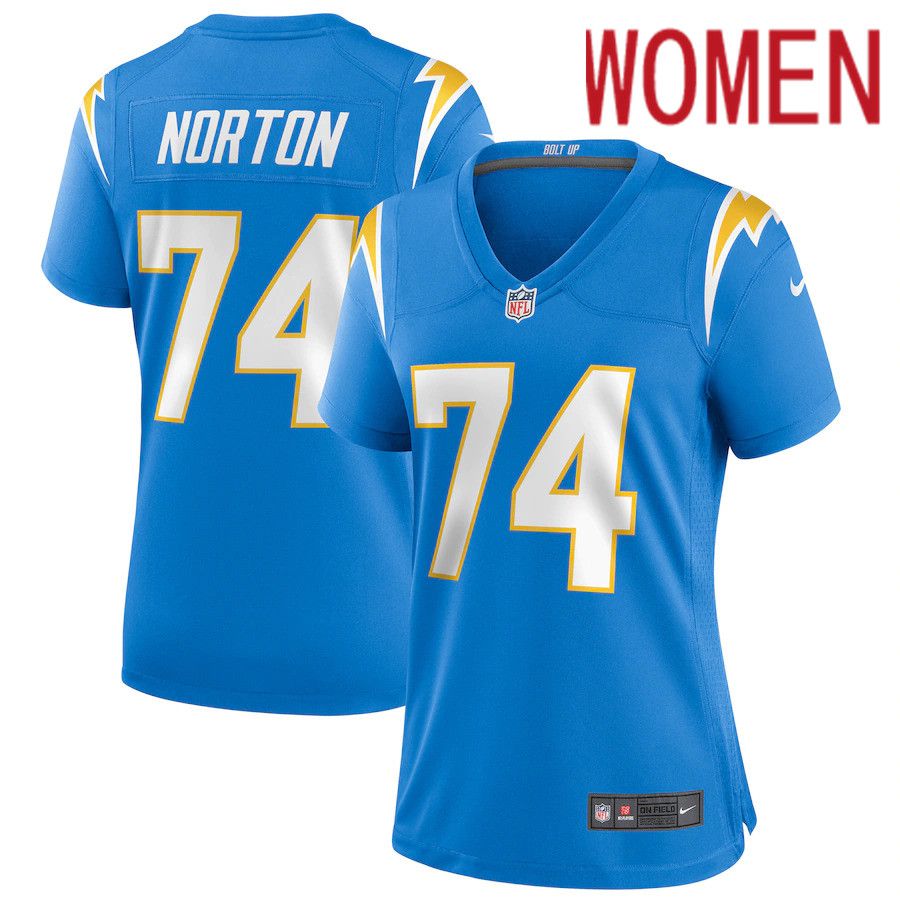 Women Los Angeles Chargers #74 Jared Cook Nike Powder Blue Game Player NFL Jersey->women nfl jersey->Women Jersey